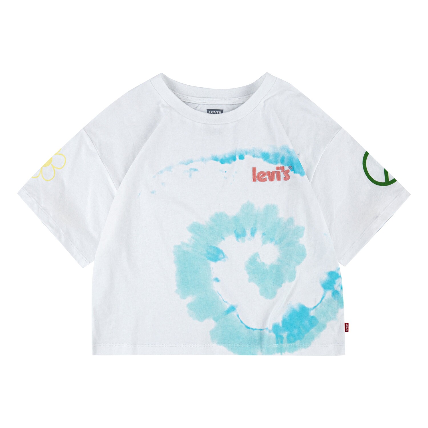 

Белая футболка с логотипом тай-дай Levi's, белый