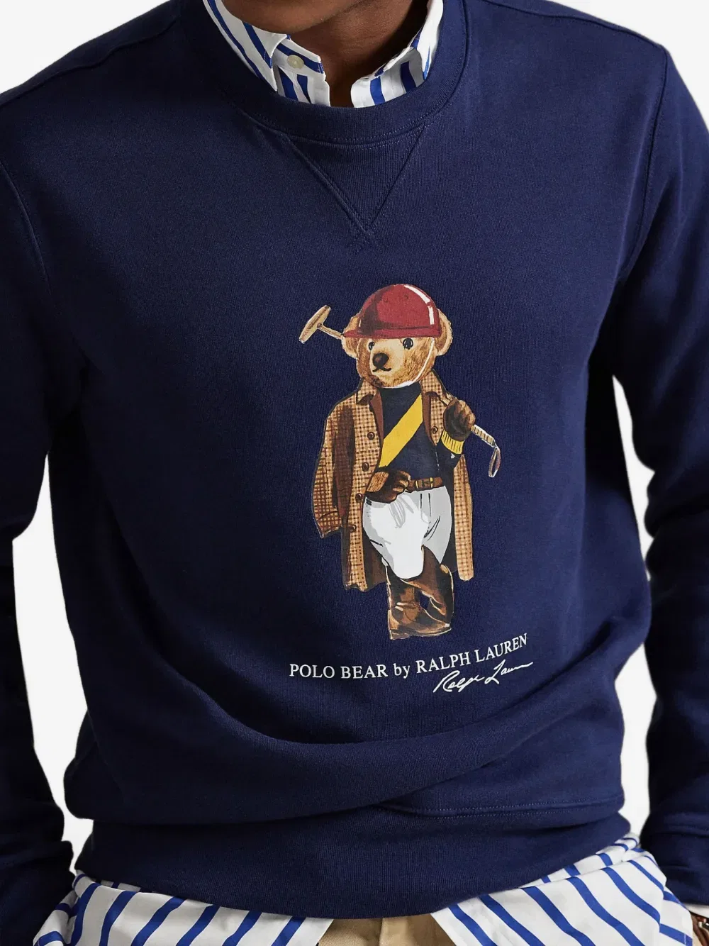 Флисовая толстовка Polo Bear Polo Ralph Lauren, синий — фото 4
