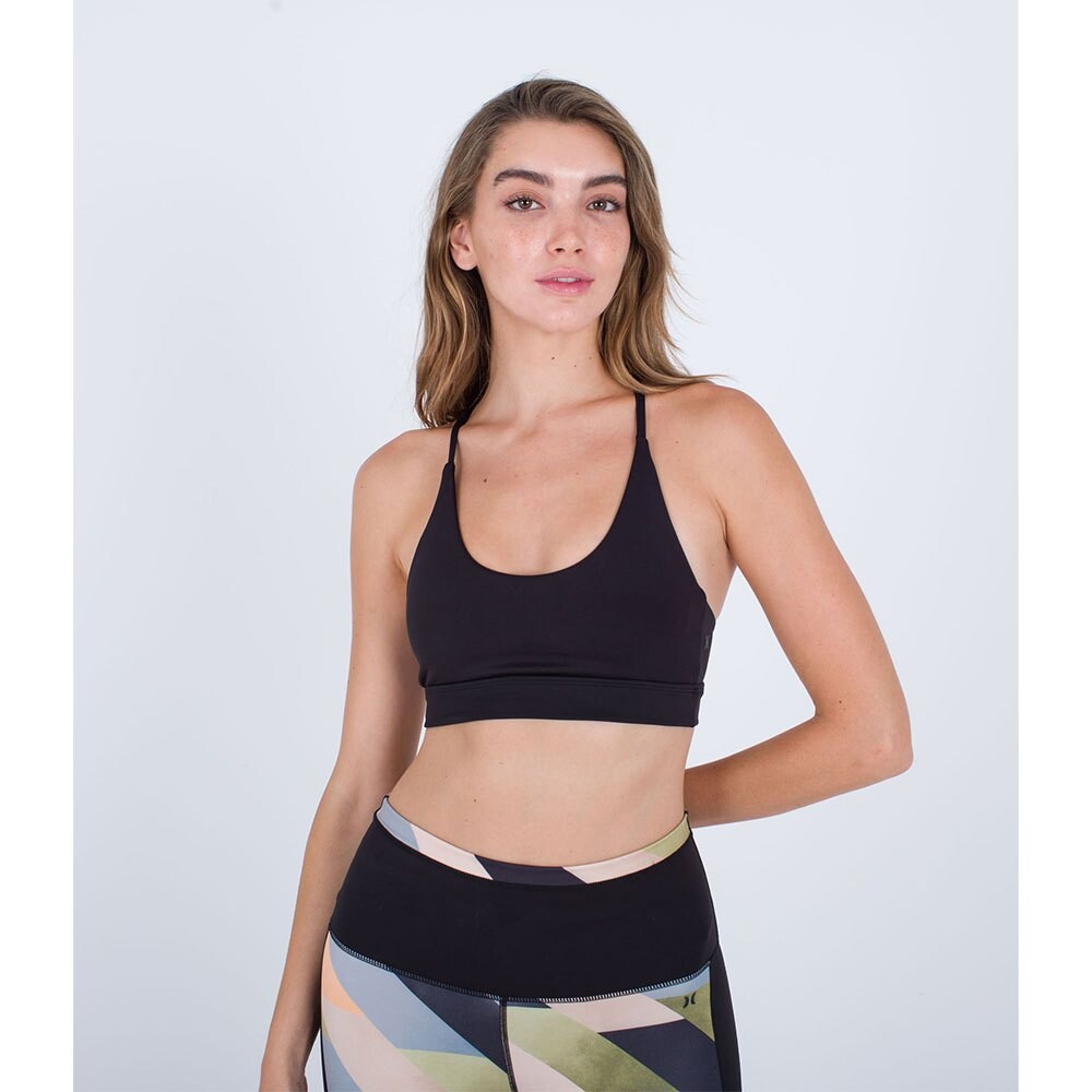 

Спортивный бюстгальтер Hurley Solid Cross Back, черный