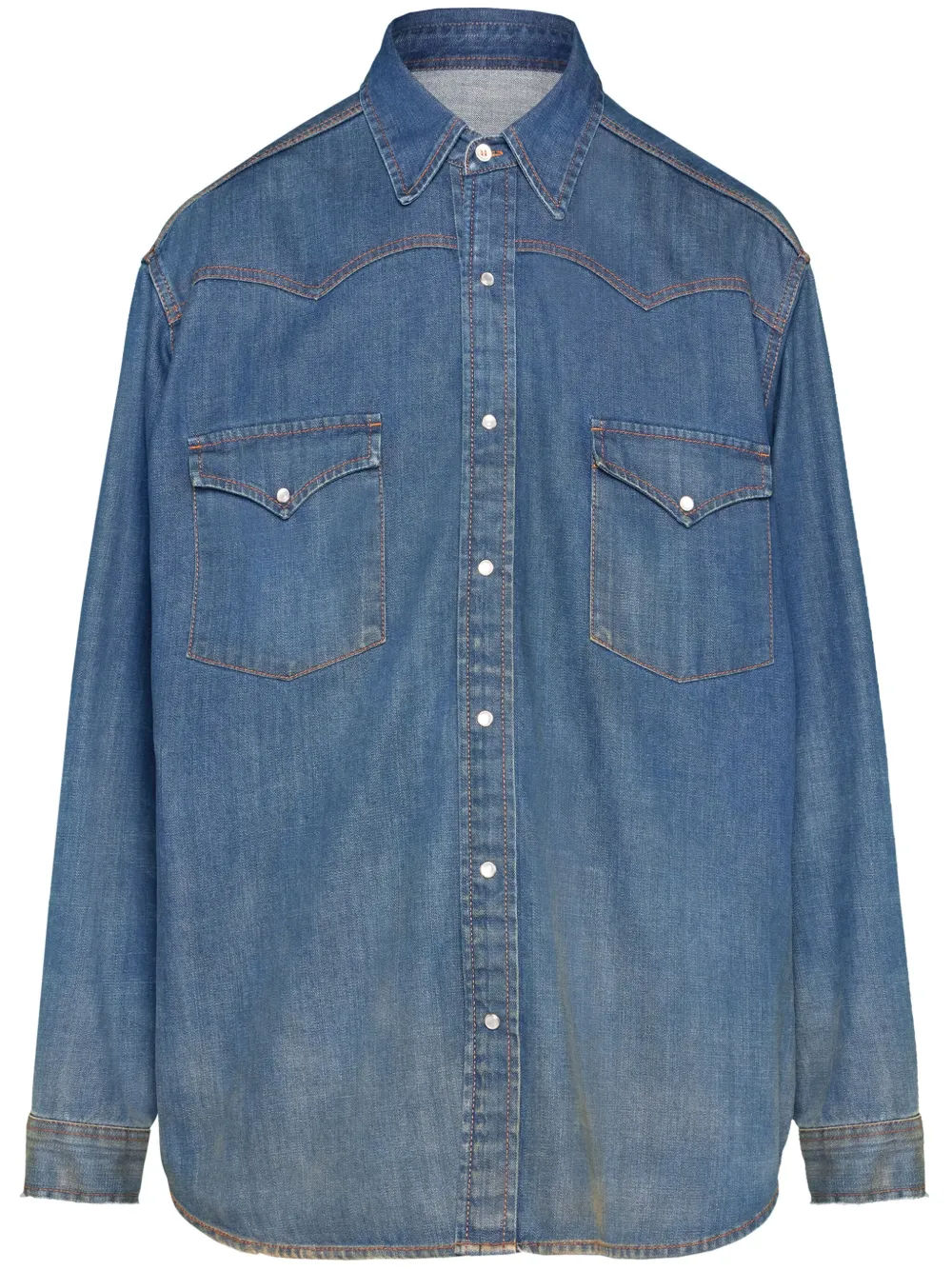 

Джинсовая рубашка Americana MAISON MARGIELA, синий