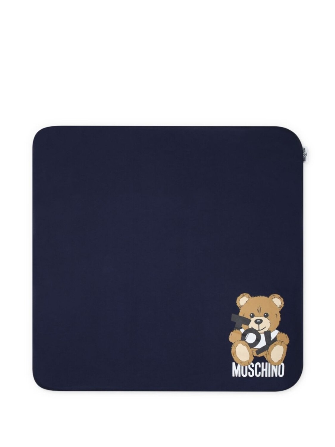 

Одеяло с логотипом Moschino Kids, синий