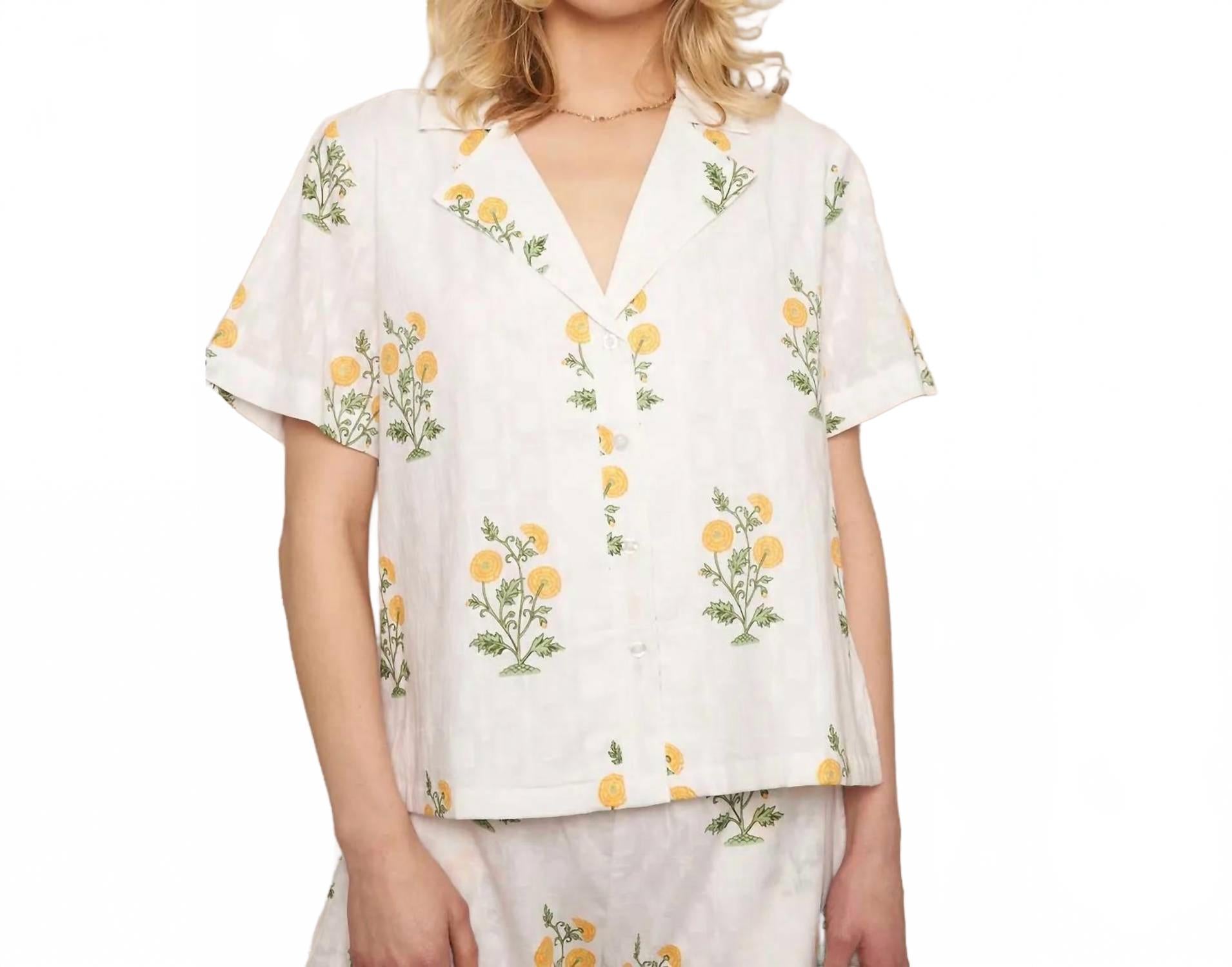 

Топ Кэролайн в белом цвете EN CREME