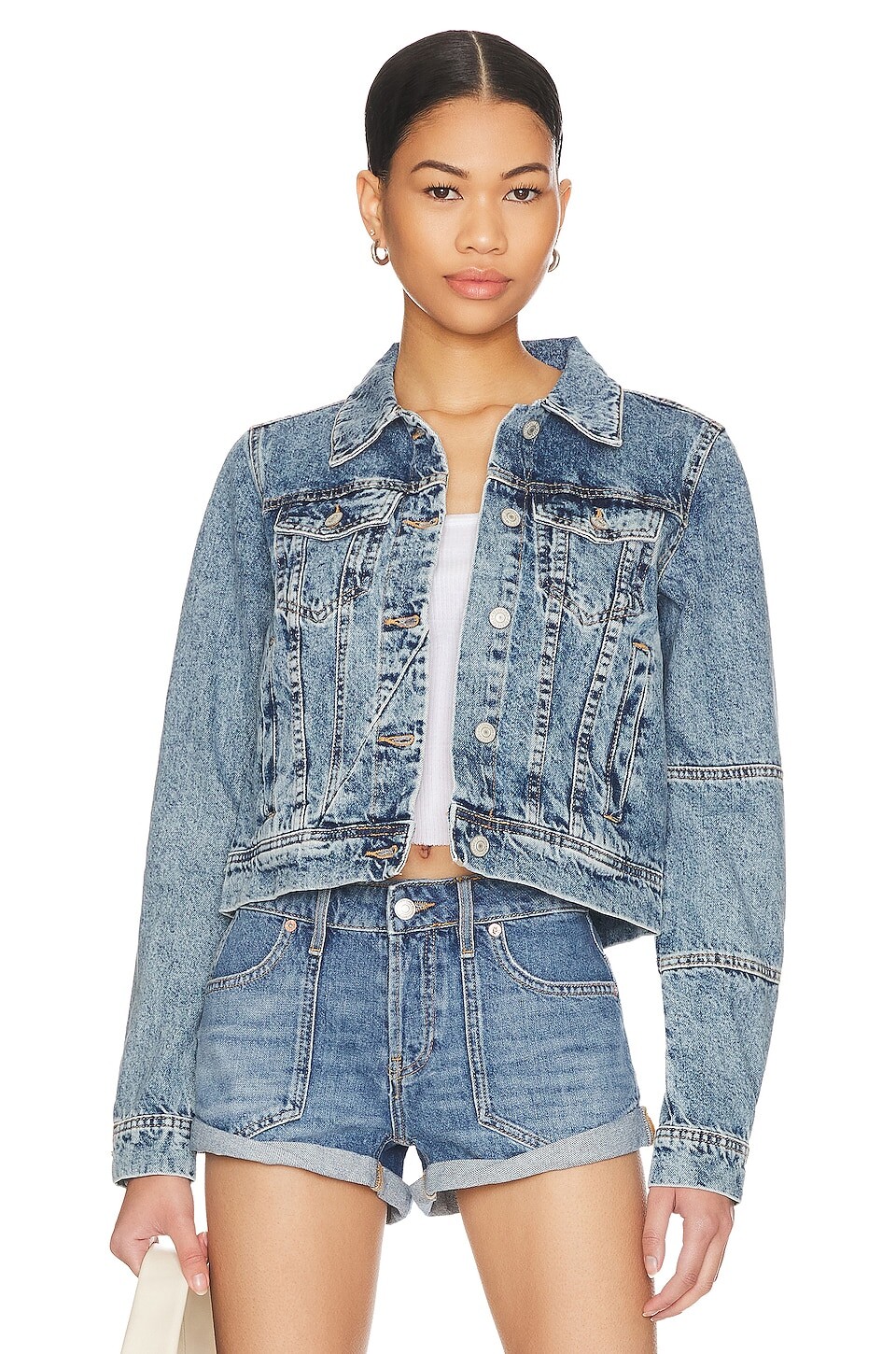 

Куртка Free People Rumors Denim, цвет Light Indigo