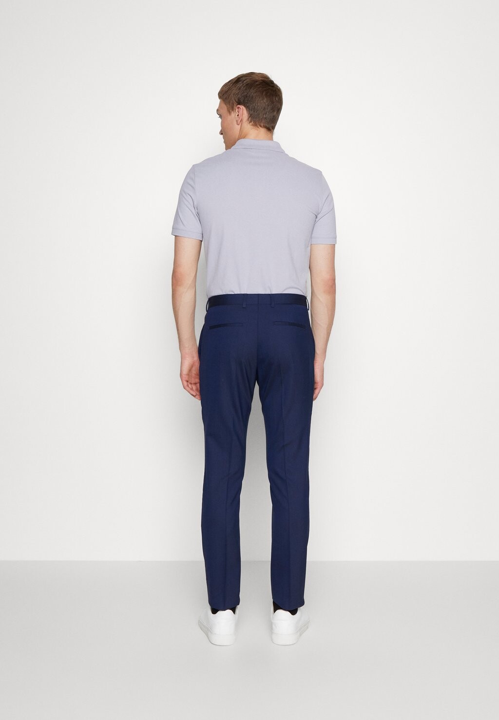 Костюмные брюки STRETCH SLIM SUIT PANT Calvin Klein Tailored, цвет ink blue — фото 4
