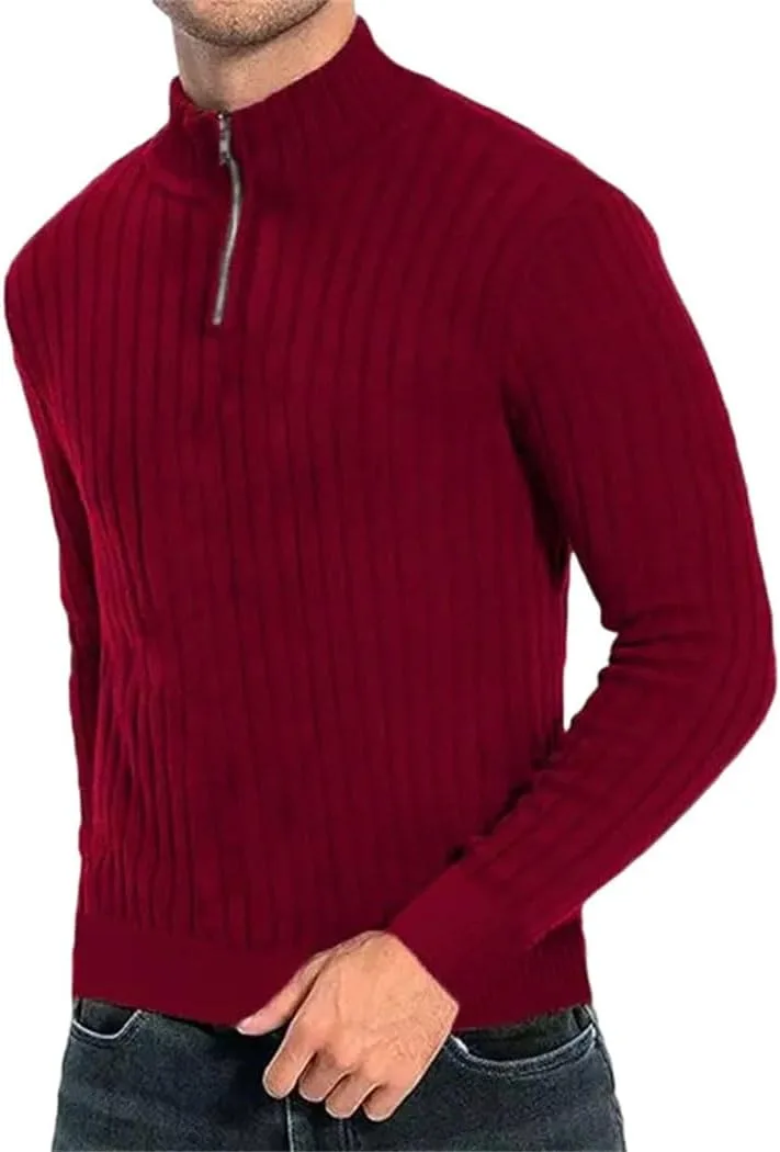 

Мужской полуводолазный свитер на молнии