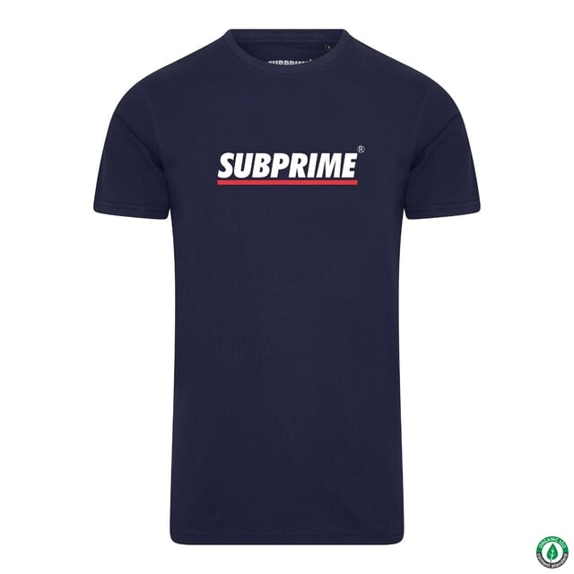 

Футболка в полоску темно-синяя Subprime, синий