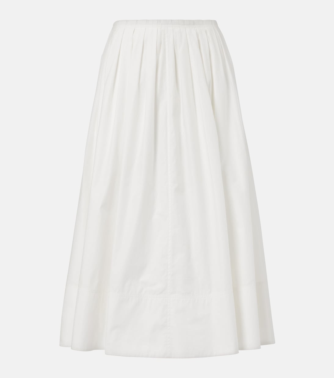 

Юбка миди White Label Austin из хлопка с присборкой Proenza Schouler, белый
