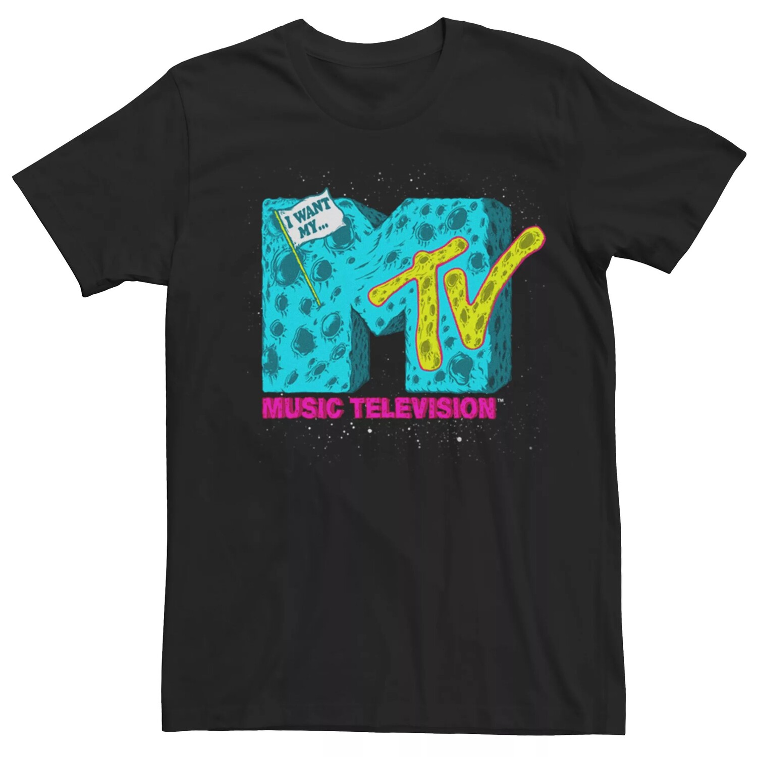 

Мужская футболка с логотипом MTV Moon Licensed Character