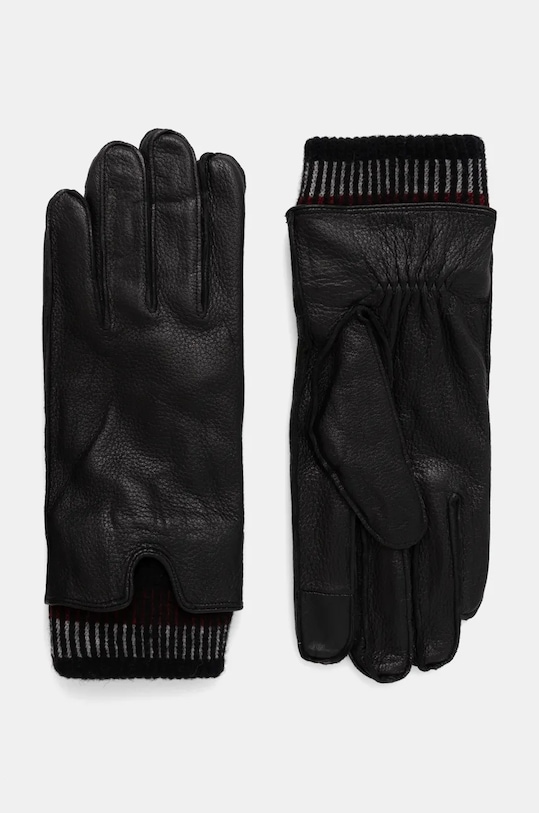 

Кожаные перчатки Tommy Hilfiger, черный