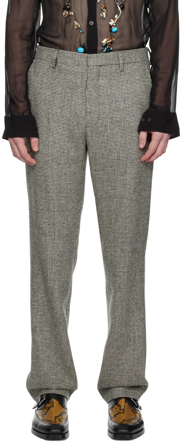 

Серые облегающие брюки Dries Van Noten