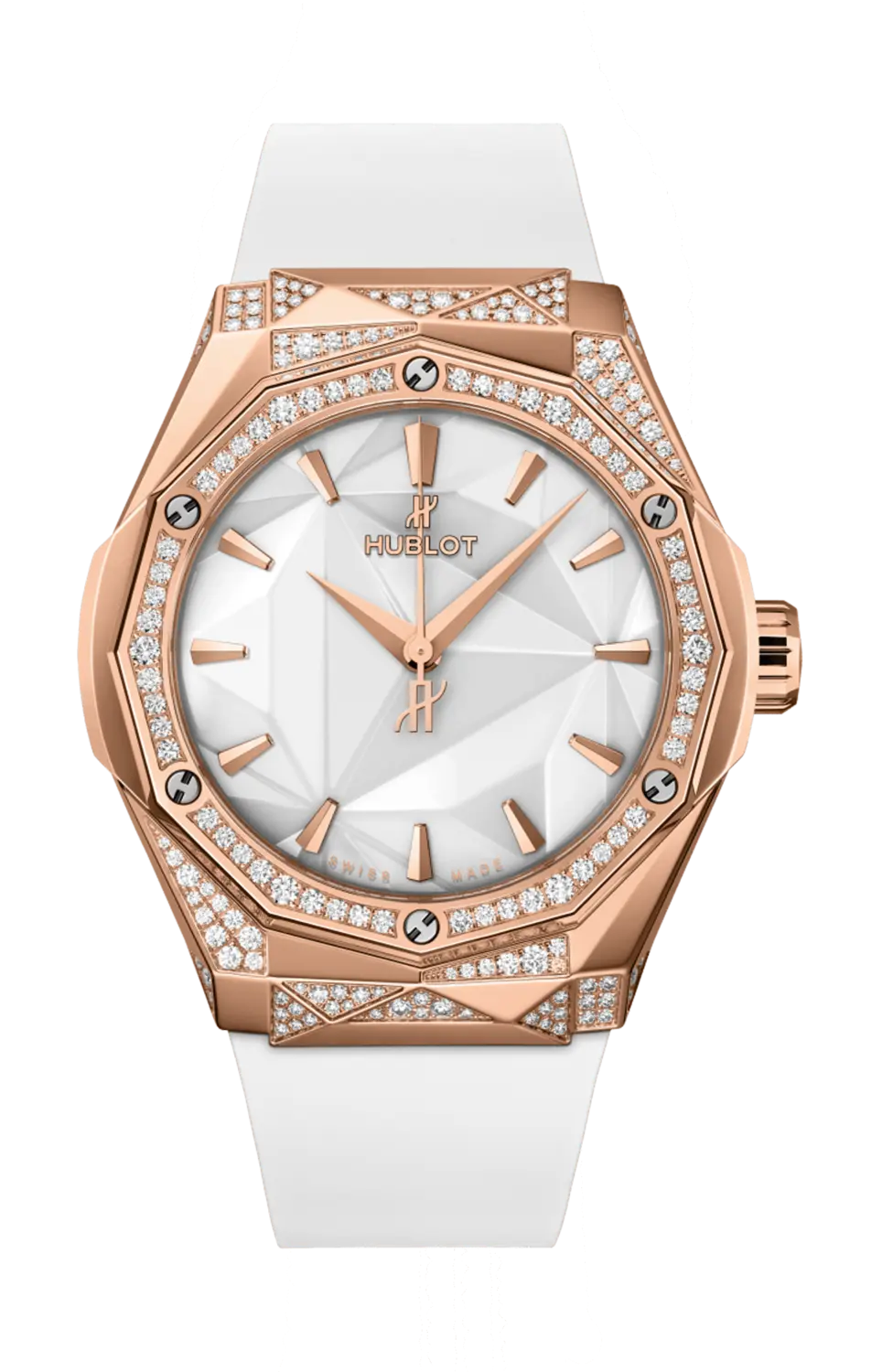 

Часы classic fusion orlinski king gold white alternative pavé Hublot