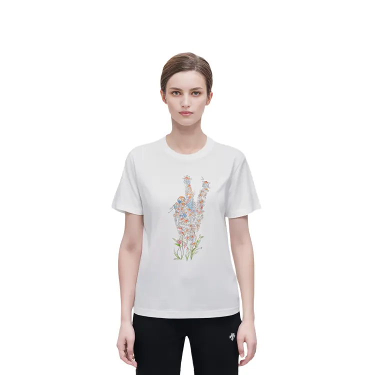 Футболка серии Jw Anderson Co-Branded, унисекс, белая Uniqlo, белый — фото 3
