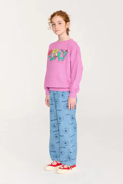 Толстовка с капюшоном Color Herbalist relaxed sweatshirt Bobo Choses, фиолетовый