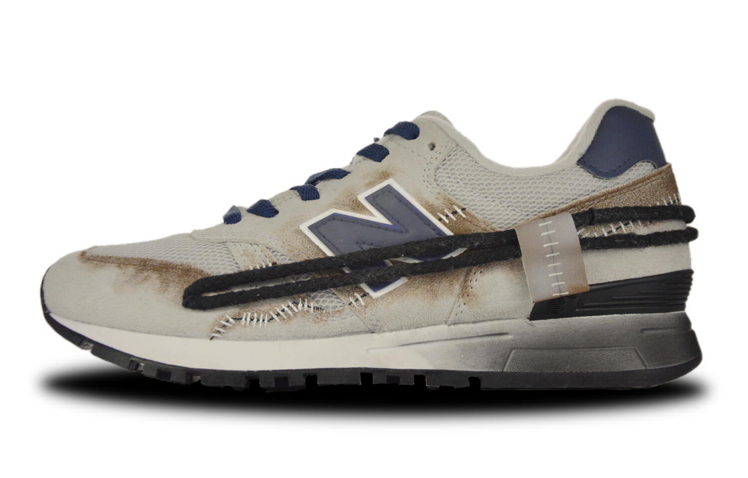 

Кроссовки NB 565 унисекс средней высоты серые New Balance