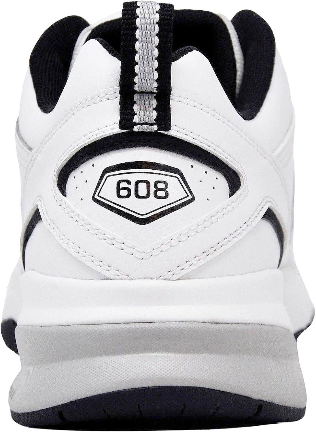 Мужские кроссовки New Balance 608 V5 для повседневной носки и тренировок, белый/черный — фото 3