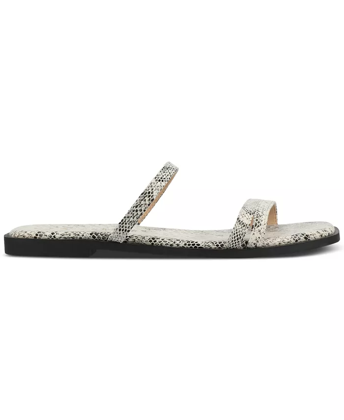 Женские сандалии Brisa Multi Strap Slip On Туфли на плоской подошве Journee Collection, мультиколор — фото 4