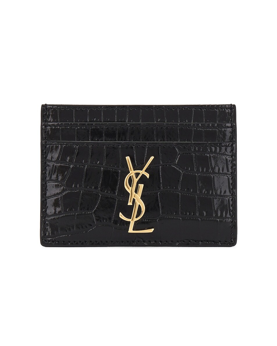 

Чехол для кредитной карты Saint Laurent, цвет Nero