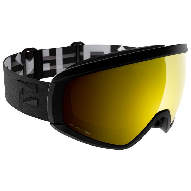 

Горнолыжные очки с зеркальными линзами черного и золотого цвета Flaxta