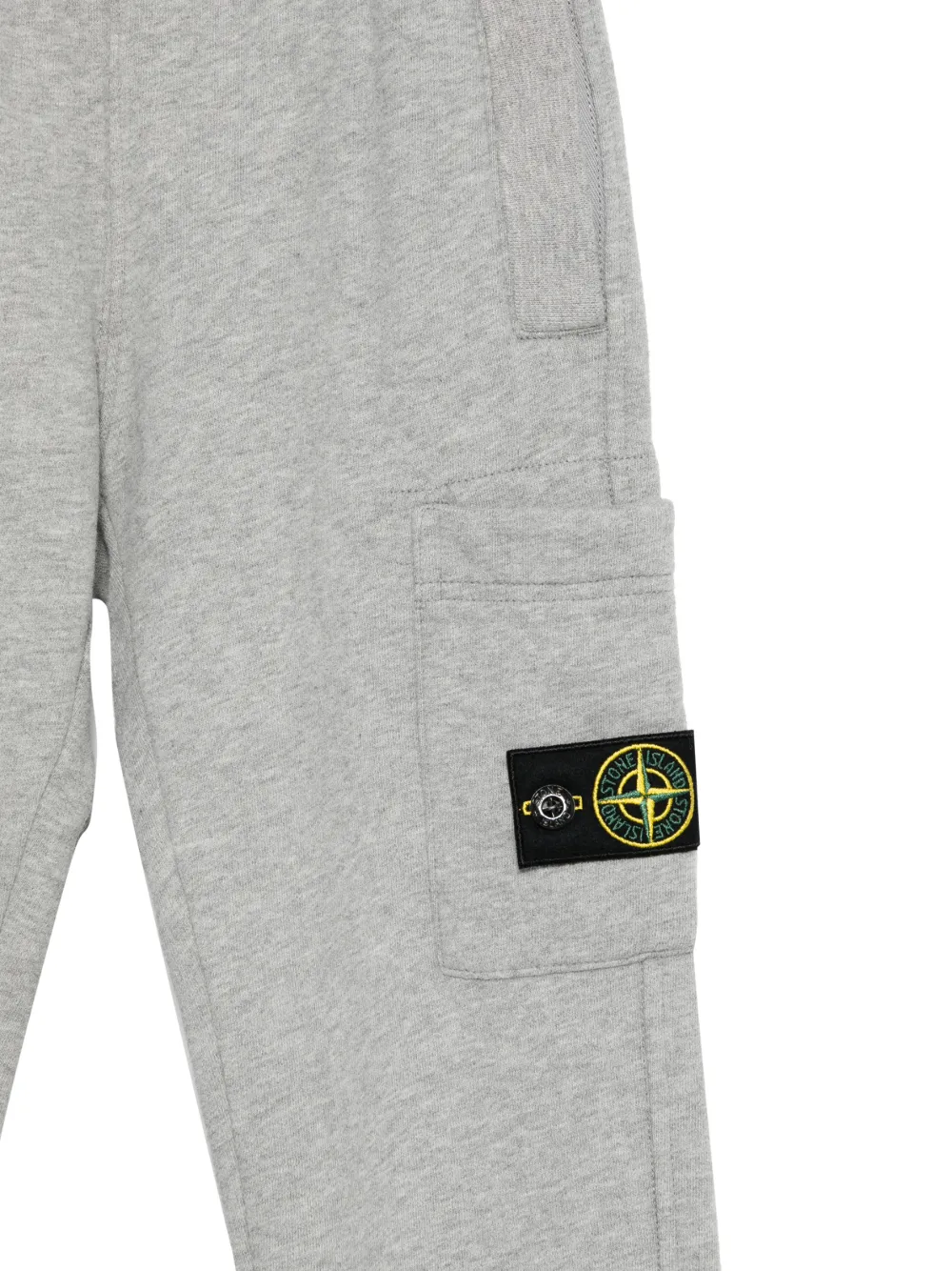 Спортивные брюки с накладными карманами Stone Island Junior, серый — фото 3