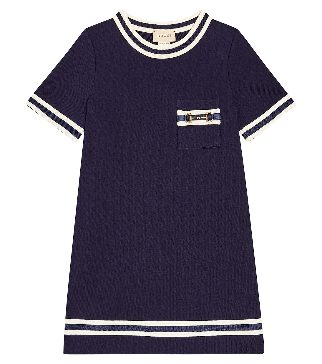 

Платье из хлопкового джерси gucci horsebit Gucci Kids, мультиколор