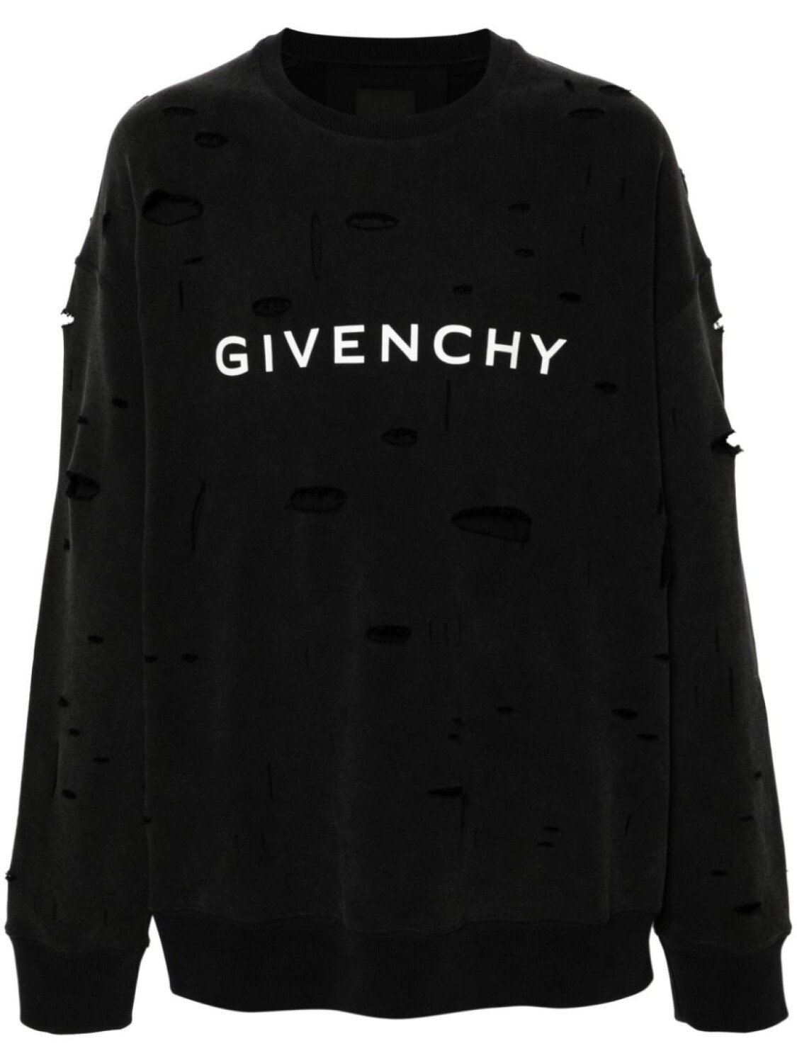 

Givenchy толстовка Archetype в рубчик, черный