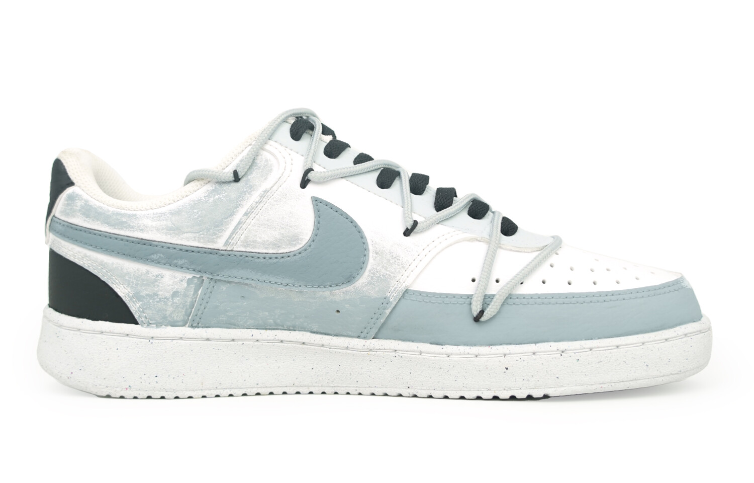 Мужские кроссовки для скейтбординга Nike Court Vision 1, Black Rhyme Blue Dream — фото 2