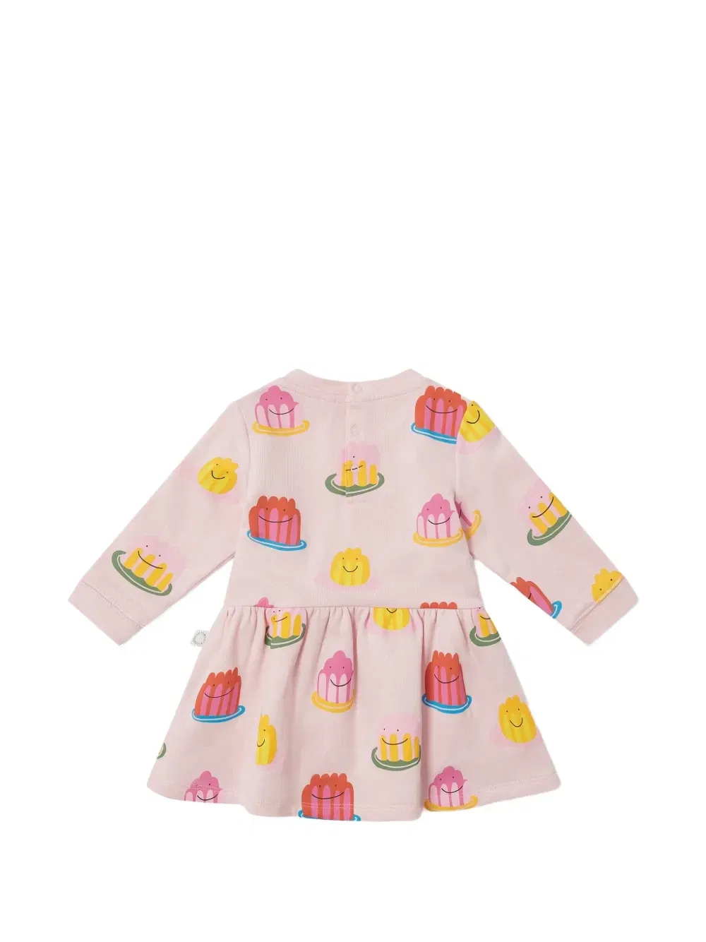 Платье с длинными рукавами и принтом «желе» Stella McCartney Kids, розовый — фото 2