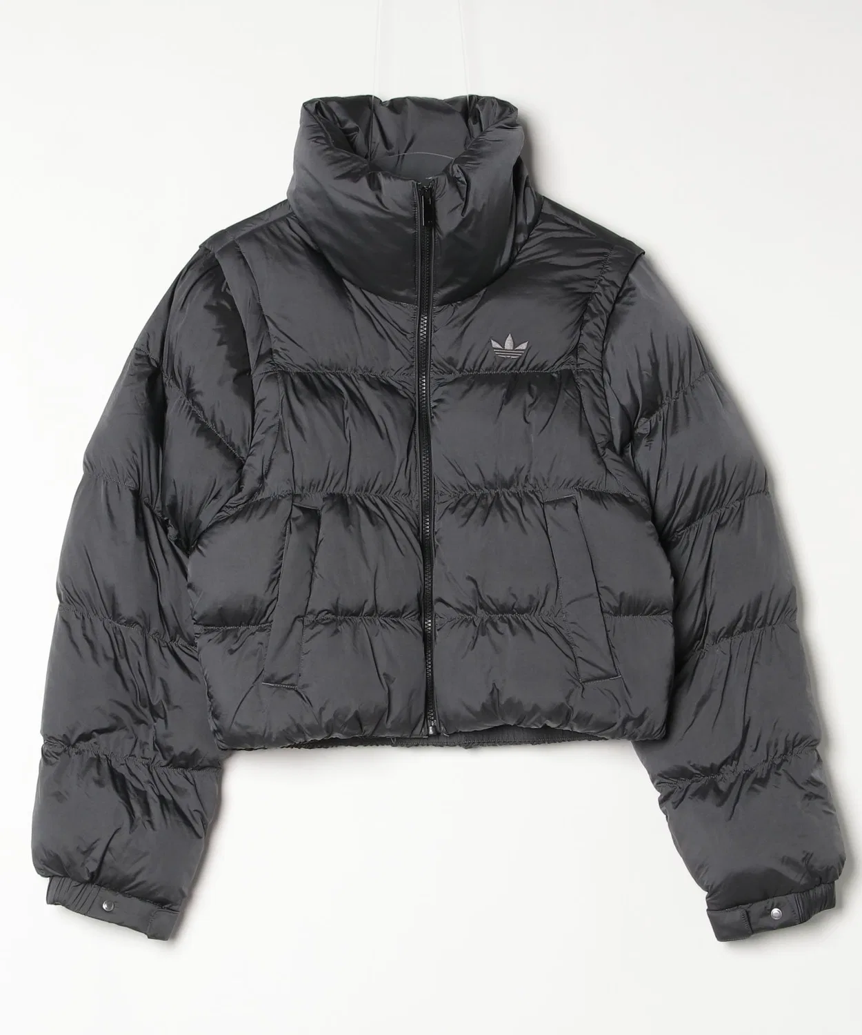 Женская куртка-бомбер с длинным рукавомAdidas 2-IN-1 MODULAR JACKET, Black