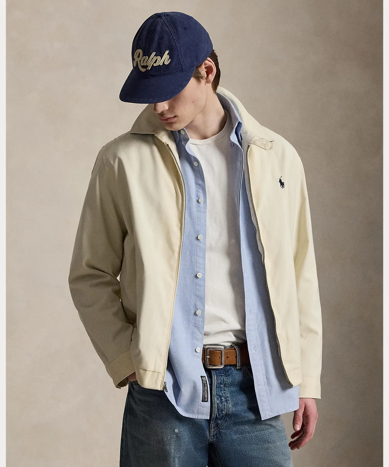 Мужская куртка из твила с длинным рукавомPOLO RALPH LAUREN, Blue
