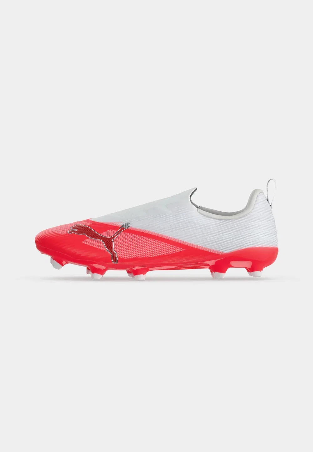 Футбольные бутсы Ultra 7 match без шнурков fg/ag jr унисекс - для искусственной травы Puma, Ultra Red/Black/White — фото 2