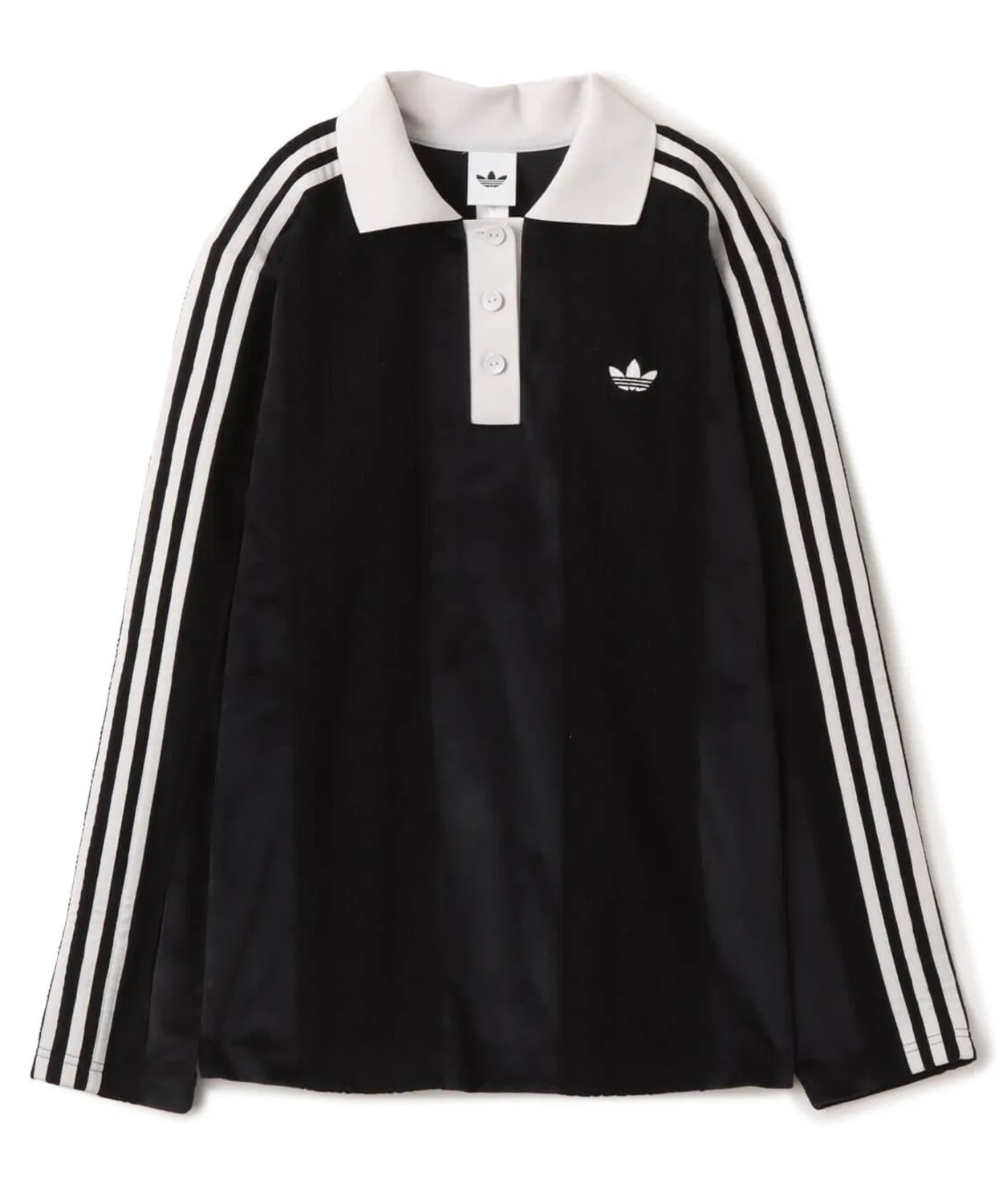 Женский лонгслив oversize с принтом Winterized Adidas, Black — фото 4