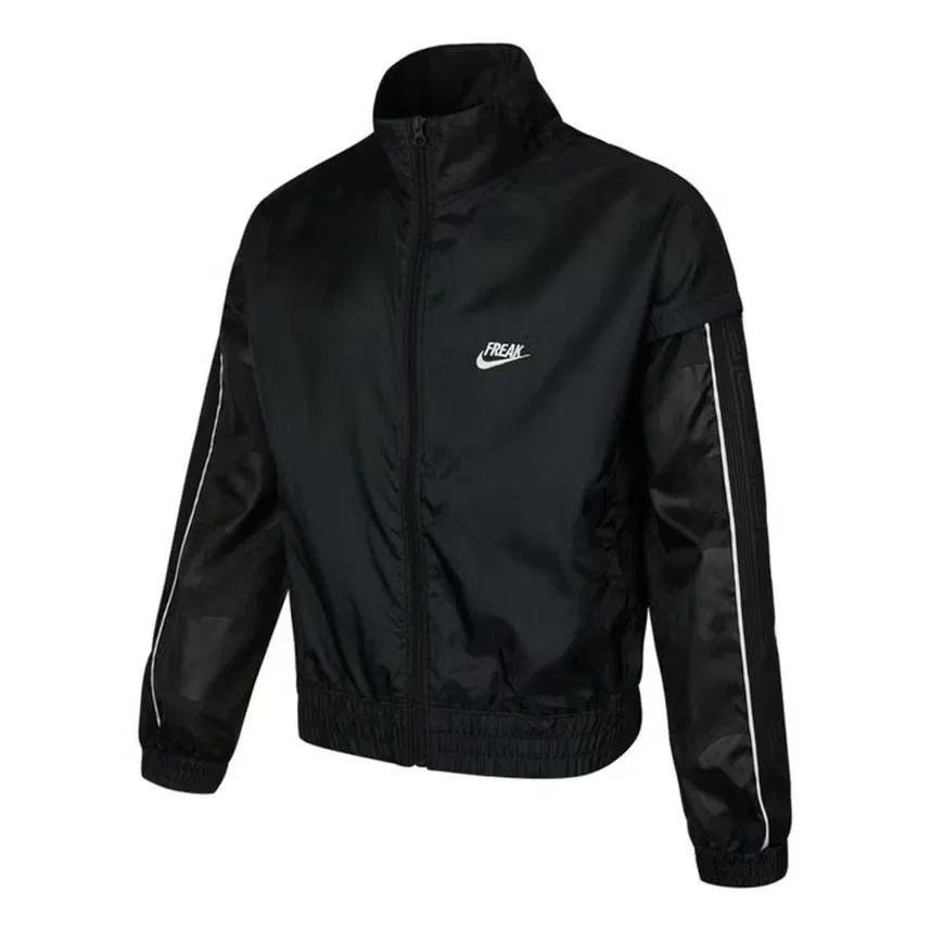 Куртка спортивная с воротником-стойкой Nike, черная