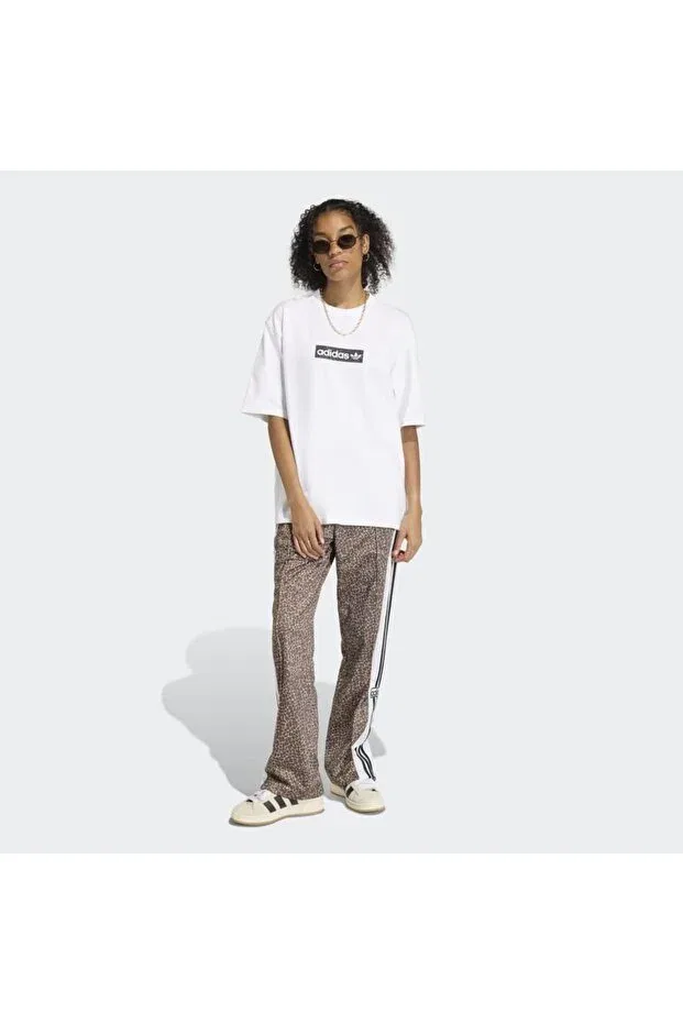 Женская футболка с принтом Adidas, White — фото 4