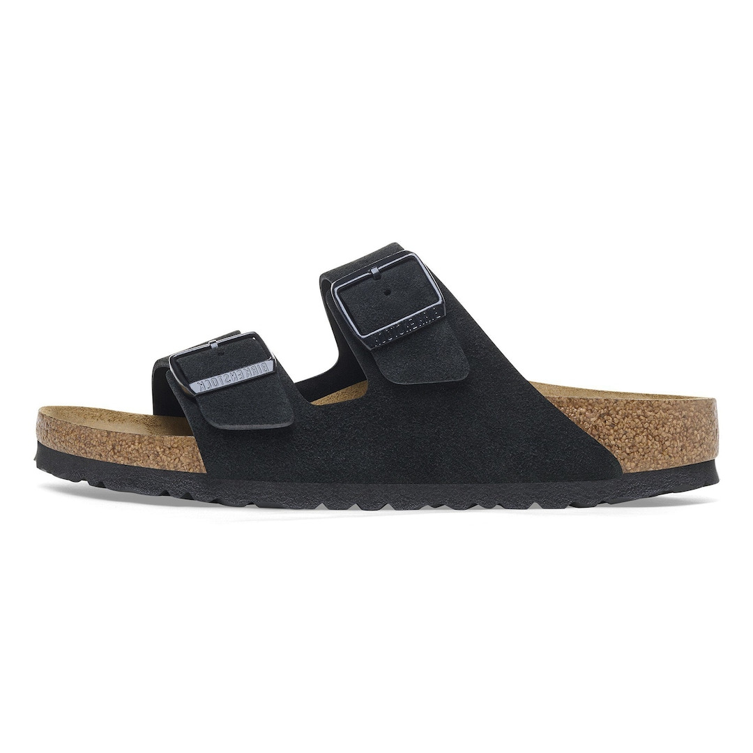 

Сандалии Birkenstock Arizona Suede Leather, черный