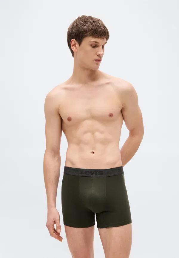 Комплект из 3 мужских трусов-боксеров Levi'S, хаки — фото 3