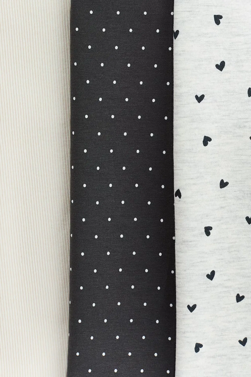 Комплект из 3 хлопковых маек H&M, Grau/Herzen — фото 3