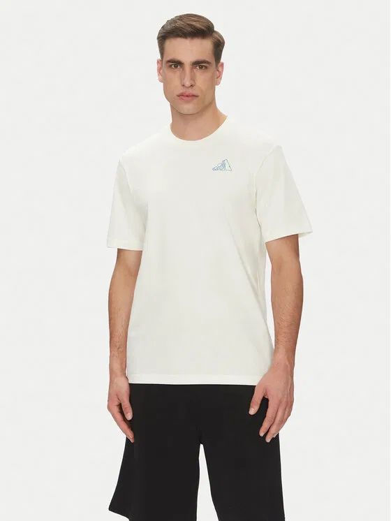 Футболка regular fit Earth Day Graphic Adidas, белый