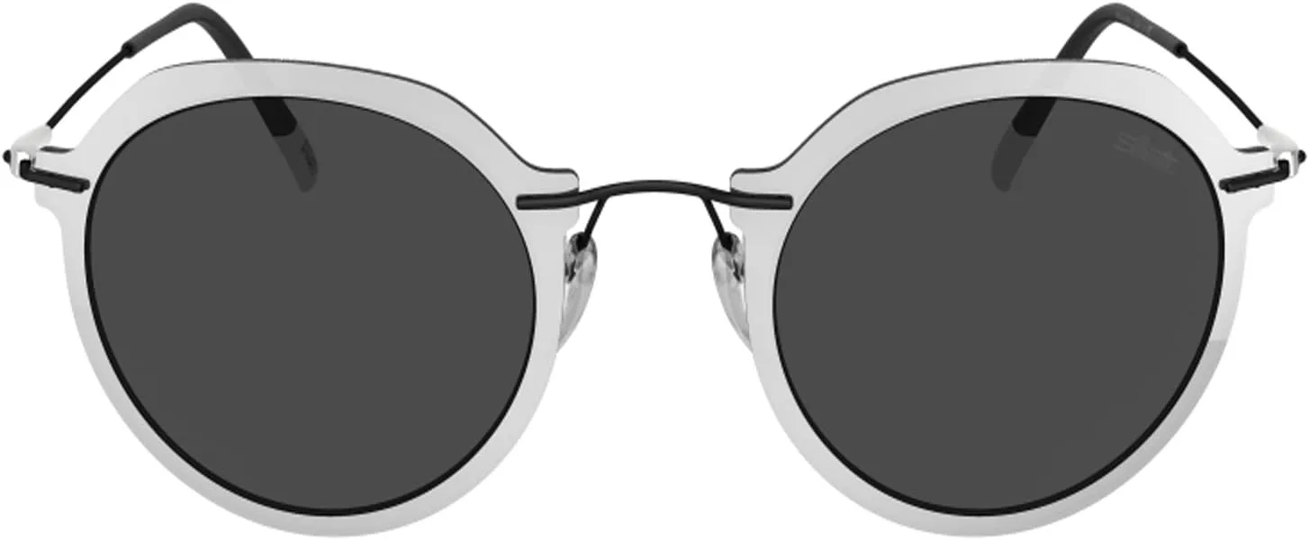 

Коллекция солнцезащитных очков Silhouette INFINITY, модели 8161, 8695, 8696, стиль может отличаться SILHOUETTE optical, Oval Black Matte Grey Silver Lenses