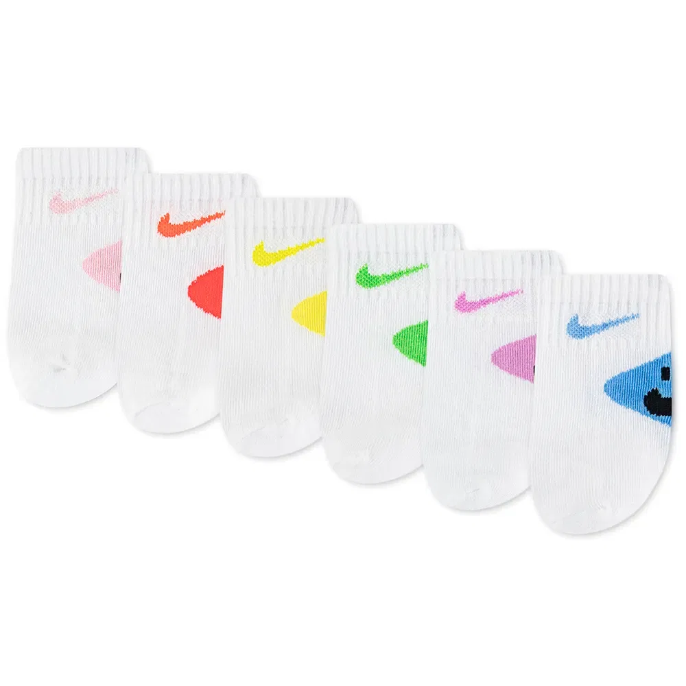 Носки Smiley Ank 6 пар Nike, белый