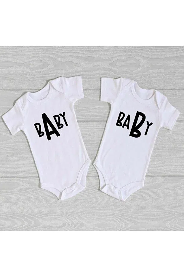 Детское боди-комбинезон для новорожденных с принтом Tuğbababy, White