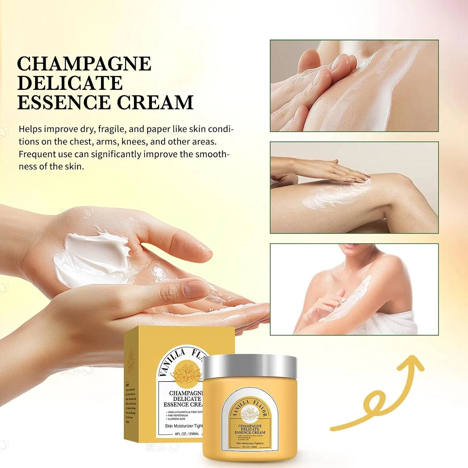 Укрепляющий крем для тела Champagne Beaute Lift, 236 мл, Vanilla Generisch — фото 2