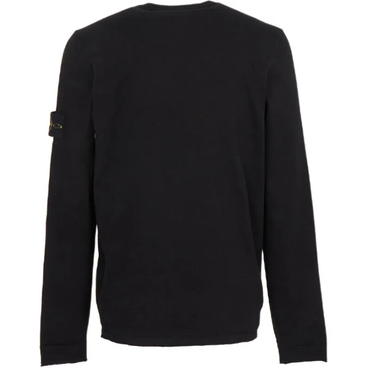Детский свитер с круглым вырезом Stone Island, Black — фото 3