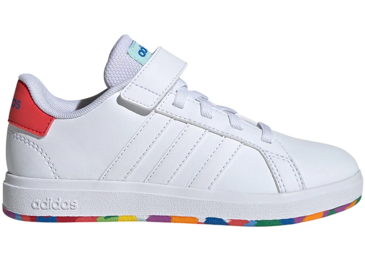 Детские кроссовки Lifestyle Grand Court 2.0 Adidas, Cloud White/Cloud White/Bright Red