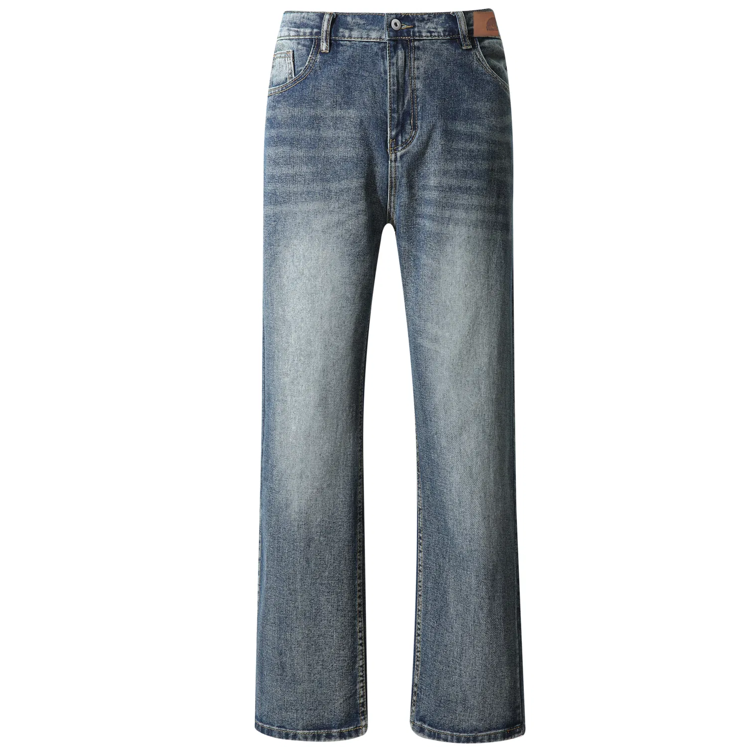 Детские джинсы прямого кроя средней посадки MostwantedLab, Blue (Paris Classic Washed)