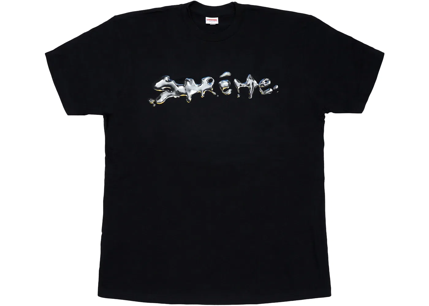 Мужская футболка с принтом Supreme Liquid Tee, Black