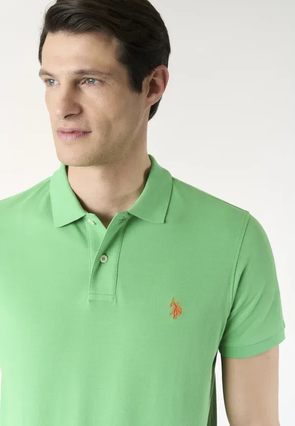 Футболка поло из хлопка Polo shirt U.S. Polo Assn., зеленый — фото 4