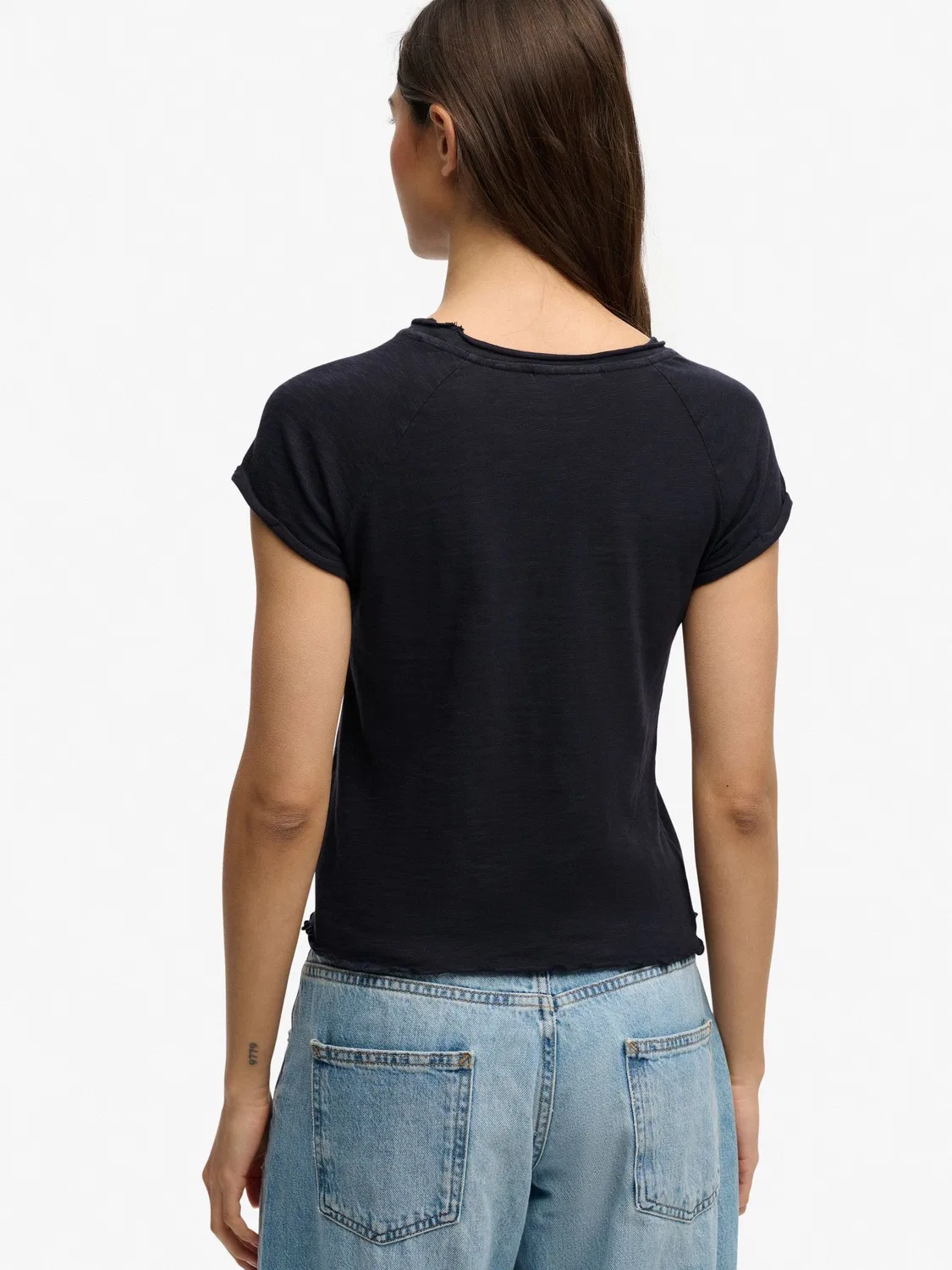Футболка Athletic Essentials Slub Superdry, Navy Blue — фото 2