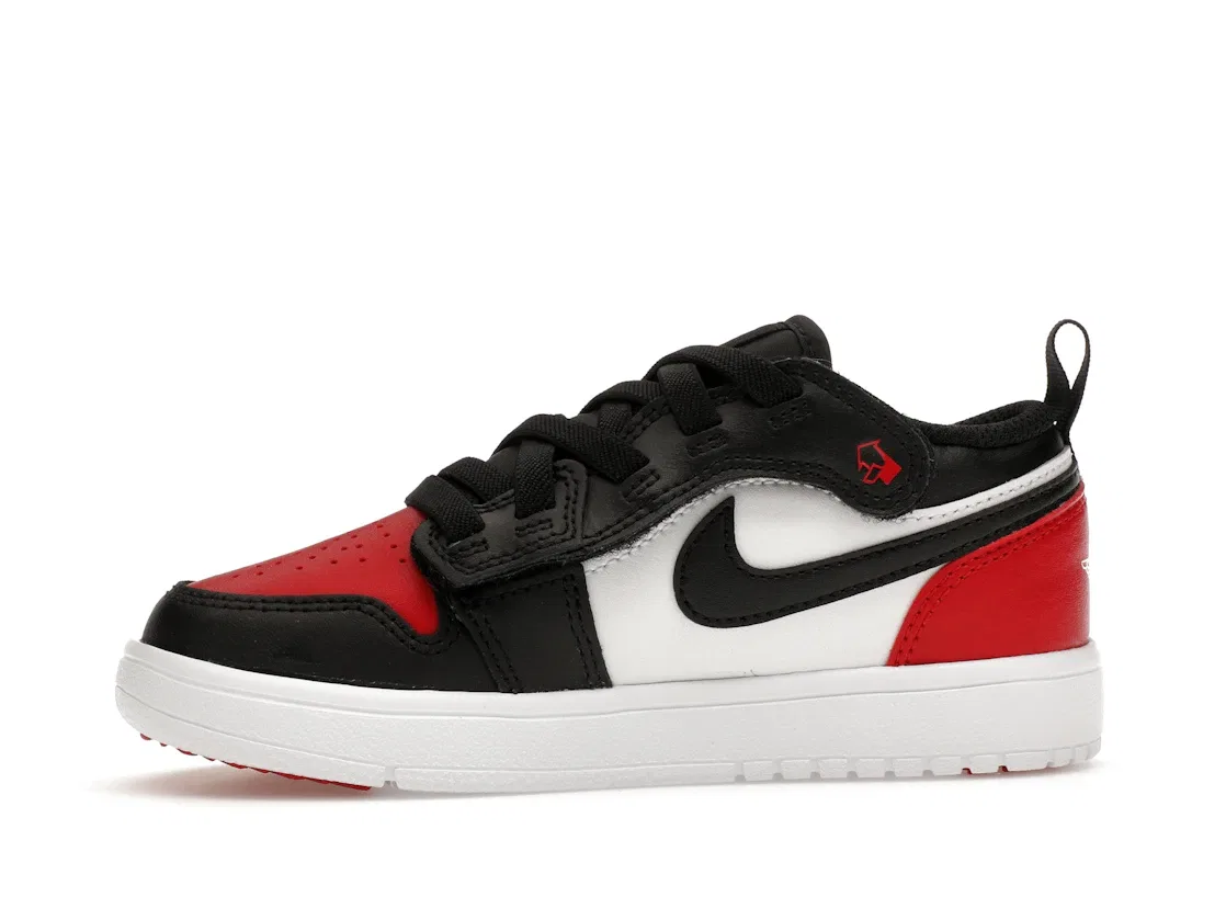 Детские кроссовки с низким верхом Jordan 1 Retro Low ALT Jordan, White/Varsity Red/White/Black — фото 3