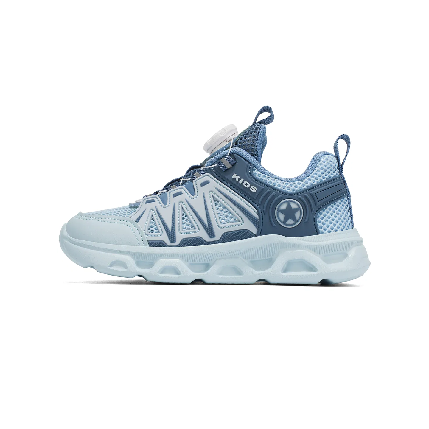 Детские кроссовки из синтетической кожи Light Gray Blue VENICEW — фото 3