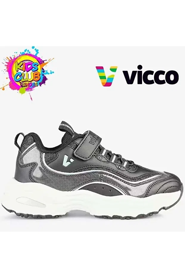 Детские спортивные кроссовки для девочек ортопедические Vicco, Black